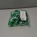 4E's Novelty St Patricks Day Shot Glasses Bead Necklaces, Pack of 12  Green Irish Gifts Party Favors Supplies, St Patricks Day Accessories for Adults (Transparent Green With Shamrock)
