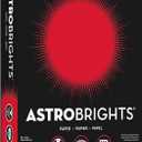 Astrobrights Color Paper, 8.5 x 11, 24 lb/89 gsm, Re-Entry Red, 500 Sheets (21558)