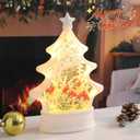 Christmas Snow Globes for Kids, Cardinal Snow Globe Christmas Tree Shape Glass Snowglobes Birthday Gift for Girls Kids Daughters
