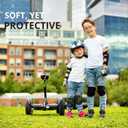 Soft-Style Kids Knee and Elbow Pads with Bike Gloves, Flexible Impact-Resistant Gear for Ages 2-11, Designed for Balance Bikes, Roller-Skating, and Skateboarding