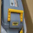 GLAHODEN Air Hose Reel 100 Ft Retractable, 3/8 in x 100 Ft Hybrid Hose Air Compressor Hose Reel with 6 Ft Lead in Max 300 PSI Patented Design for Any Length Lock 180Swivel Bracket Quick Coupler