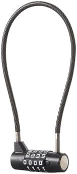 EASTDEER Combination Lock Cable Lock with 4 Digits Cabinet Lock 11" Cable Length Twist Length 5.5" Durable Cable Ideal for lockers, Gym, Fence, Toolbox, case, hasp Storage and Outdoor28 (11") - Amazon.com