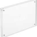 Fvscgjmwp Acrylic Photo Frame, Transparent Photo Frame, Photo Frame, Magnetic Acrylic Building Block Photo Frame, Desktop Frameless Photo Display, 5 Pack