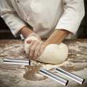 Cream Horn Molds Stainless Steel, Cannoli Tubes Kit Pack of 20 Baking Cones Pastry Roll Horn Croissant Mold with Brush