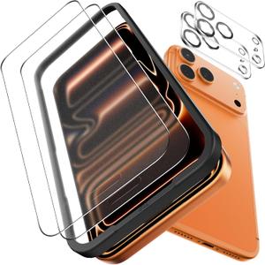 OMOTON 2 Matte Screen Protector and 2 Camera Lens Protector for iPhone 17 Pro Max 6.9 Inch 2025, Matte Glass Film with Easy Installation Tool, Anti-glare, Ultra-smooth Touch, Like E-reader Screen