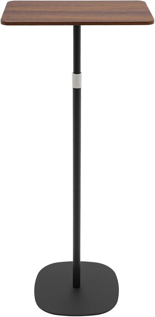 End Table, Height Adjustable Tall Side Tables Living Room, Small Standing Desk for Small Spaces,Square Drink Coffee Tables Sofa Table for Bedroom, Laptop Stand