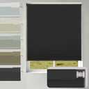 No Drill No Tools Blackout Cellular Shades,Cordless Blinds for Indoor Windows,Room Darkening Window Shades Honeycomb Blinds for Bedroom,Office,Home,Black,22.5" w x 64" h