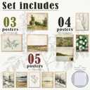 2 x LANCHI95 Vintage French Country Decor, 12 Pcs Vintage Posters, Vintage French Decor, Moody Floral Botanical Sketch Pictures, French Farmhouse Gallery Wall Art Prints for Home Bedroom (UNFRAMED)