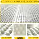 Dimple Drainage Matting 2.6' X 50' High-Density Polyethylene Foundation Drainage Underlayment, Protect Vapor Barriers for Crawl Space and Basements