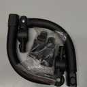 Universal Stroller Bumper Bar Angle Adjustable Armrest Stroller Handle Stroller Bar Removable Stroller Crossbar for Bbz Yoyo, Yoyo 2, Yoyo+, Black PU Leather (Lock Size Range: 0.59~1.57in)