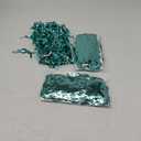 3 Pack Teal Aqua Blue Wave Foil Curtains - 3.3 ft x 6.6 ft Tinsel Metallic Streamers for Photo Booth Birthday Wedding Girl Princess Bachelorette Euphoria Theme Party Decorations