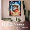 Love Day XOXO Theme Jigsaw Puzzles 1000 Pieces for Adults Romantic Dreamy Sea Scene Kissing Valentine's Day Theme Jigsaws Puzzle Art for Couple Love Puzzles Lovers 20 X 27 Inches