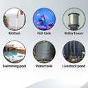 Water Float Valve Kit, 1/2" to 3/4'' Premium Stainless Steel Automatic Shut off Level System Control Float Ideal Leveler for Fish Tank Swimming Pool Livestock Trough Distiller