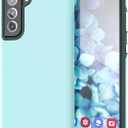 Crave for Galaxy S21 FE Case, Shockproof Protection Dual Layer for Samsung Galaxy S21 FE 5G (6.4 inch) - Aqua