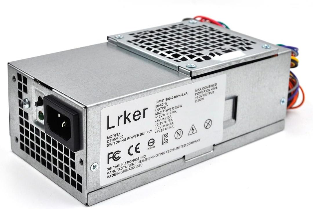 F250AD-00 D250AD-00 250W Power Supply Compatible with Dell Optiplex 390 790 990 3010 Inspiron 537s 540s 545s 546s 560s 570s 580s Vostro 200s 220s 230s 400s Studio 540s Slim Desktop DT Systems
