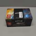 ARTME Airbrush Paint, 24 Colors Airbrush Paint Set Include Metallic and Neon Colors, Opaque & Water Based, Leather & Shoe Airbrush Paint Kit for Artists, Beginners, and Students