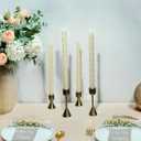 2 x 10 Inch Baby Blue Spiral Taper Candle Set, 4 Pack Unscented Dripless Long Burning Time Candlesticks for Dinner Party, Wedding Shower and Home Decoration (Ivory)