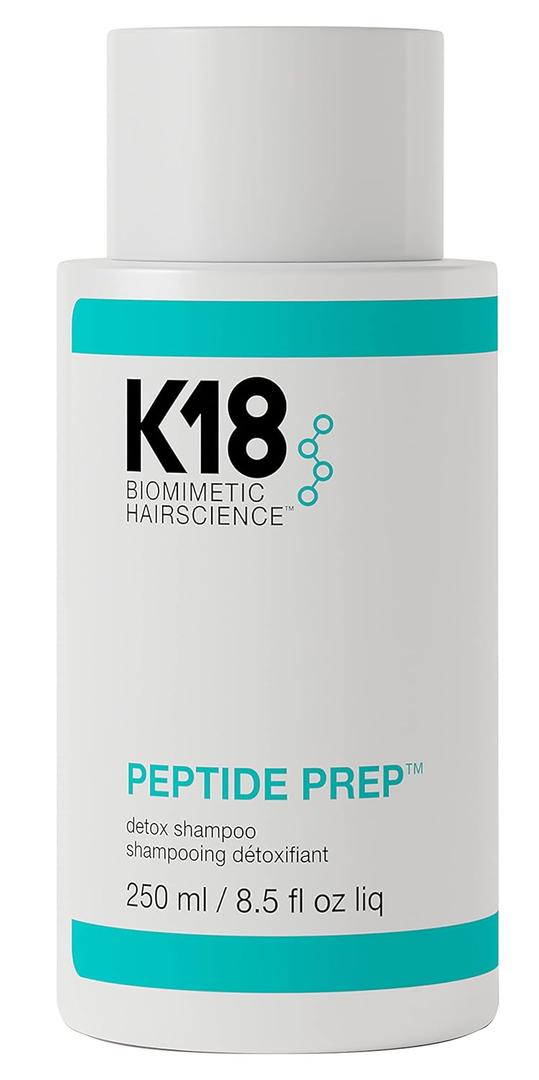 K18 PEPTIDE PREP Color-Safe Detox Clarifying Shampoo, Non-Stripping, pH-Optimized Cleanse, Removes Product Buildup, Dirt, Oils & Metals (8.5 Fl Oz (Pack of 1))