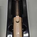 Cordless Curling Iron Brush, 3-in-1 Travel Hair Curler Straightener Brush, 7000mAh Rechargeable Mini Curling Iron Tool, 4 Temperatures/Fast Heating/Anti-Scald/Anti-Frizz Hot Rollers