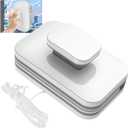 Magnetic Windshield Cleaner Tool, Widen Double-Sided Window Cleaner with Anti-Falling Rope for Singlelayer Glass Thickness 3-10mm, Adjustable Windows Cleaner Tool for Home High Rise and Car Glazed.