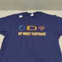 My Worst Nightmare Funny gifts for Gamers T-Shirt (Small, Blue)