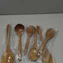 Wooden Spoons - Wooden Spoons for Cooking,Natural Wooden Kitchen Utensils Set Non Toxic,6-Piece Wooden Cooking Utensils(A06)