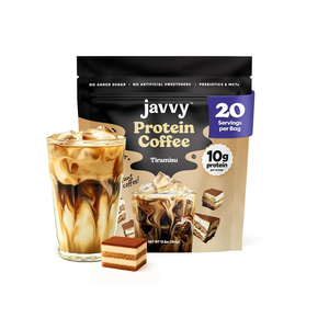Tiramisu Protein Iced Coffee - Premium Whey Protein & Instant Iced Coffees - 100% Natural Cold Brew Coffee - Zero Artificial Flavors & Sweeteners, 105 mg Caffeine Per Serving, 0g of Sugar, 20 Servings