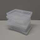 novelinks Transparent 4" x 6" Photo Storage Boxes - Photo Organizer Cases Photo Keeper Picture Storage Containers Box for Photos - 10 PACK (Clear)