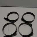 BOTTEN 4 Pack 2.5" Stainless Steel T-Bolt Hose Clamps - Clamp Range 70-78mm for 2.5 Hose ID (Black) - Durable and Reliable Hose Clamps for Secure Connections"
