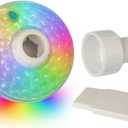 NEW FOR 2016 GAME 4310 Pool Color Changing Return Jet Flow Light (For Above Ground & In Ground Pools, 3 Different Color Modes), White, 4.8 x 4 x 4.8 inches