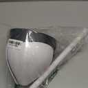 Clorox Toilet Plunger with Hideaway Holder Caddy Heavy-Duty Compact Design with Non-Skid Rubber Base for Bathroom Convenient Storage Toilet Unclogger, 6.5x19.5-Inch, White