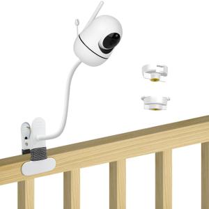 15.7 inches Baby Monitor Mount Compatible with HelloBaby HB6560/HB65/HB6550/ pro/HB66/HB248/HB6240/HB6351/ HB6339/,ANMEATE SM935E Baby Monitor Camera,Flexible Clip Clamp Mount Long Gooseneck Arm