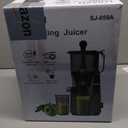 Cold Press Juicer, 5.8" Wide Feed Chute Juice Extractor Machine with 400W, High Juice Yield, Slow Masticating Juicer for Whole Vegetables & Fruits, Dark Grey