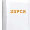 7 x 9 inches Thick 5 Mil Clear Zip Plastic Bags Lock Reclosable Poly Bag Seal Storage Bags With Zipper for Cards Envelopes Snacks Heavy-Duty 20Pack