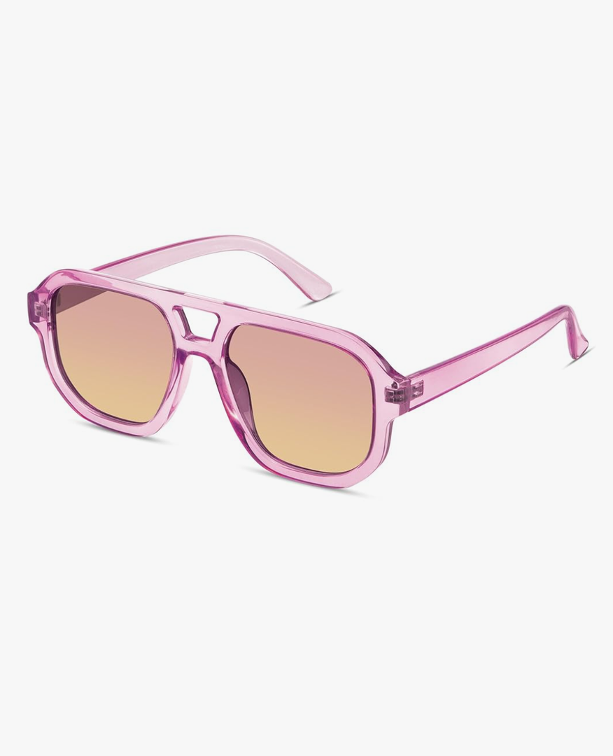 livho Trendy Polarized Square Aviator Sunglasses Women Men Square Eyewear Frame, Retro Sun Glasses for Women Men 2025 Shades