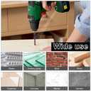 20Pcs Concrete Drill Bit Set 5mm Alloy Masonry Drill Bit Set Stable Carbide Tipped Tile Drill Bit Cross Head 1/4 Hex Shank Drilling Hole Bit for Concrete Cement Brick Wood (2 Set,3/16'' 5mm,20pcs)