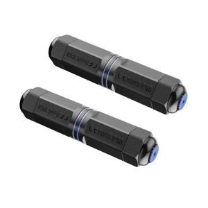 VCE Waterproof RJ45 Coupler IP68 (5.3 in), CAT6/CAT5E/CAT5 Female to Female Coupler Connector Shielded 8Pin for Outdoor Ethernet LAN Cable, 2 Pack
