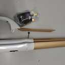 2 in 1 Curler and Straightener Travel Dual Voltage Curling Iron 1.25 Inch Normal Size Hair Curler Ceramic with EU/UK Plug Adapter for Travel Curling Wand Adjustable Temperature and Anti-Tangle (White)