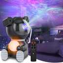 Astronaut Galaxy Projector, Star Projector with Timer and Remote, Night Light with Moon Lamp, LED Nebula Lamp for Kids Adults, Room Decor Gift (Black)