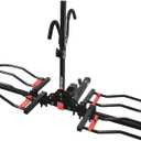 FORWODE Bike Rack Hitch for Car, 200 LB 2-Bike Racks with Hitch Lock, Wobble Free Smart Tilting Folding Hitch Mount Bike Rack for 2 Inch Receiver, Bike Carrier Fits Up to 5 Inch Fat Tire for Car