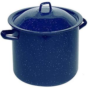 IMUSA USA Speckled Enamel Stock Pot 7.75-Quart, Blue