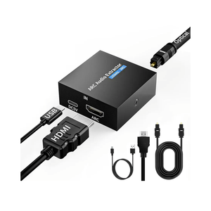 CAMWAY ARC Audio Extractor,192 KHz Audio Adapter,ARC to Optical/Coaxial Audio Splitter for TV to Speaker, AV Amplifier Audio Converter (Not for TV with HDMI or eARC Interface)
