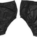 Didiseaon 2pcs Reusable Adult Diaper Covers Waterproof Leakproof Design for Elderly Washable Eva Cloth Nappy with Elastic Waist for Home Care (Black)