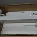 Foldable Mobile Standing Desk, 27 Inch Small Rolling Laptop Cart Height Adjustment, 90 Tiltable Bedside Table, No Assembly Needed Portable Computer Workstation, White, 26.8" W x 15.7" L x 40.6" H