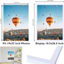 JCJMY 19x27 Picture Frame Set of 2 White for Poster Photo Picture, Horizontal and Vertical Formats for Wall Hanging, 19 x 27 Wall Poster Photo Frame for 19 by 27 Photos, 2 Pack, White