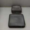 Amazon.com | Gibson Elite Tequesta Square Reactive Glaze Stoneware Plates and Bowls Dishes Dinnerware Set, Service for 4 (16pcs), Taupe: Dinnerware Sets