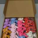 28 Pack Valentines Day Gifts Cards with Plush Bears Toys, Mini Stuffed Animals with Valentine's Greeting Cards for Kids Classrom School Exchange Prize Party Favors(Heart Cards)