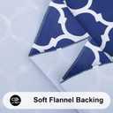 Smiry Square Tablecloth, Waterproof Vinyl Tablecloths with Flannel Backing for Square Tables, Wipeable Spillproof Plastic Tablecloth for Dining, Camping, Indoor and Outdoor (60"x60", Navy)