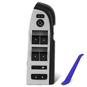 22968506 Master Power Window Switch & Black Bezel Assembly Replacement for Chevy Silverado GMC Sierra 1500 2500 3500 2010-2013 Replace 20945129, Front Driver Side
