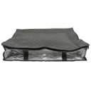 BAZEITFLOW Foldable Under Bed Quilt Storage Bag with Zipper and Transparent Window Clothes Organizer Bin with, 2